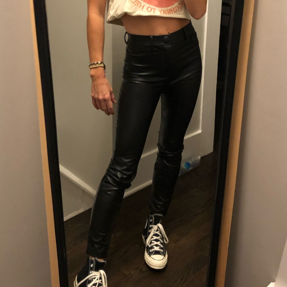 Zara leather pants